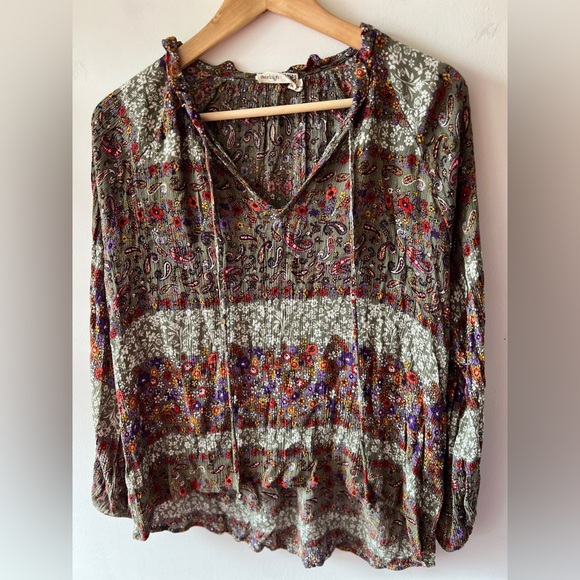 Everleigh Multicolor Bohemian Blouse S - Picture 4 of 8